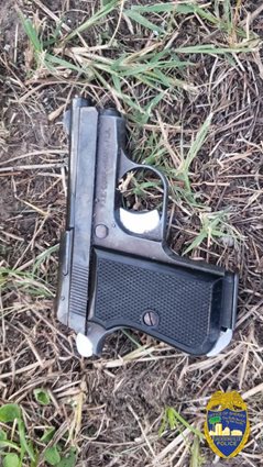 Firearm the suspect had during the officer-involved shooting on Saturday, July 19, 2025.