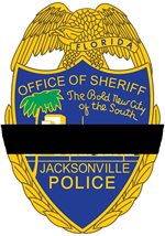 JSO Shield with Mourning Band