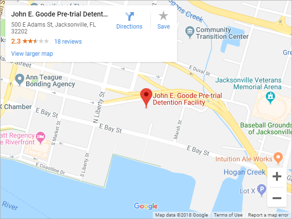 Google Maps screenshot of Pre-Trial Detention Facility